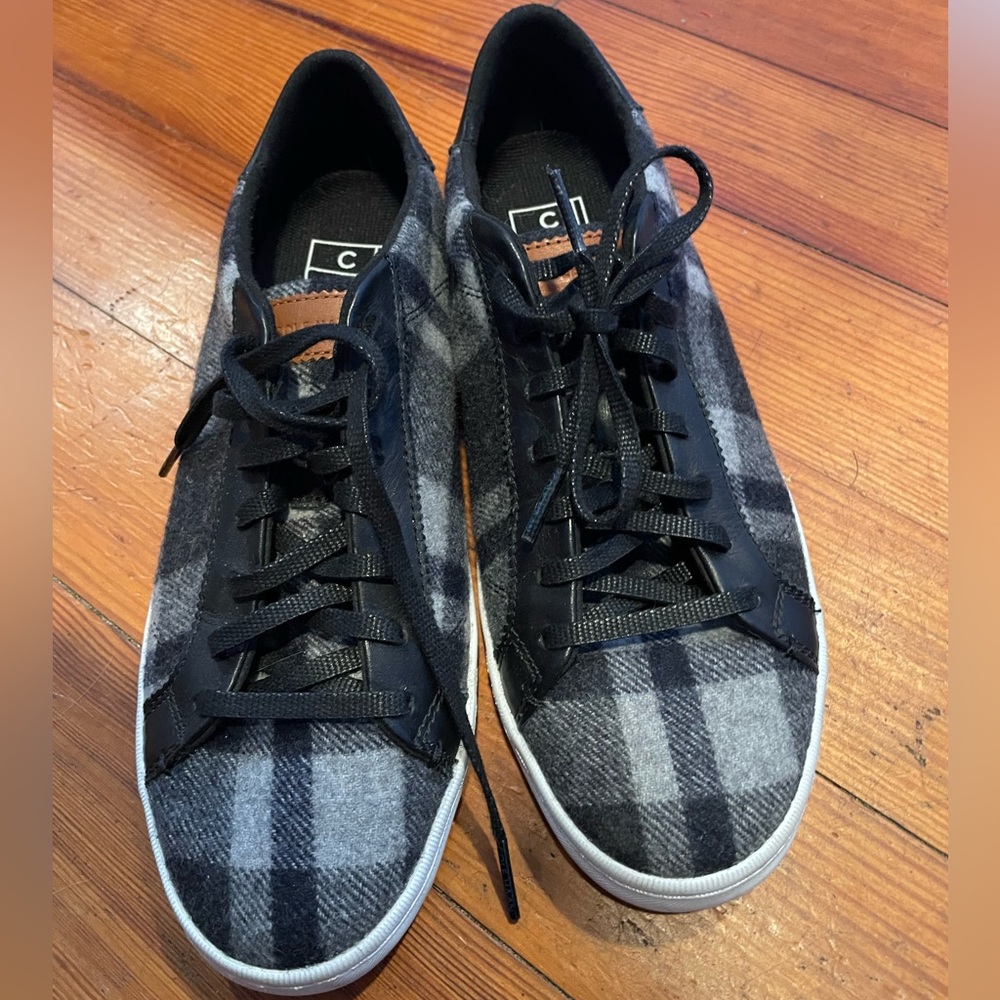 Cole Haan Black and Gray Plaid Women's Sneakers